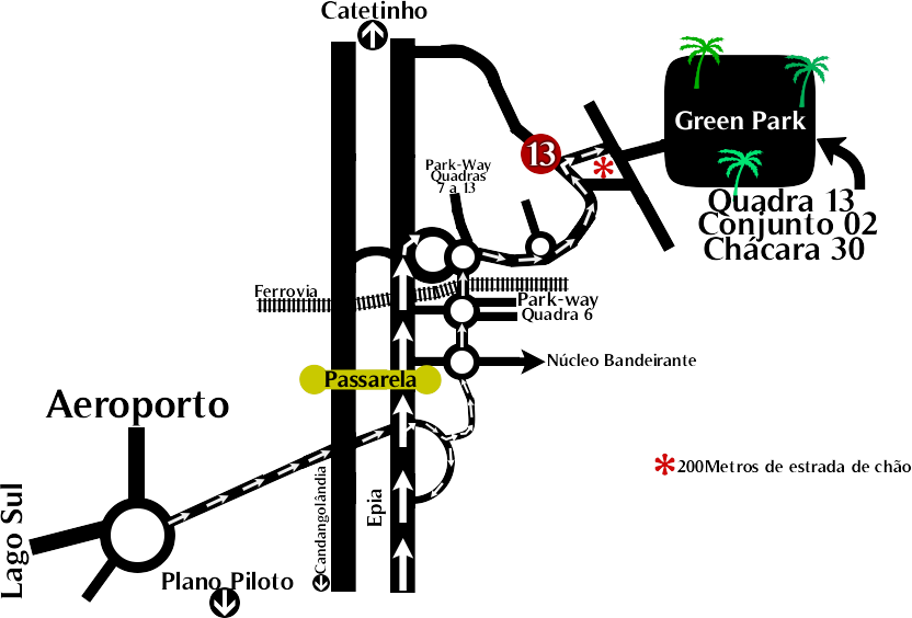 Mapa Green Park